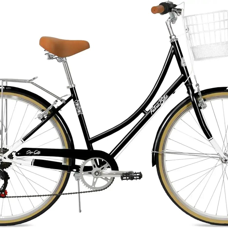 FabricBike Step City - Women's Dutch bicycle, 7-speed Shimano. Black
