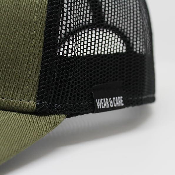 Casquette Trucker 5 Panneaux / Recyclée / Adulte / Taille Unique (Olive/Noir) 4/5