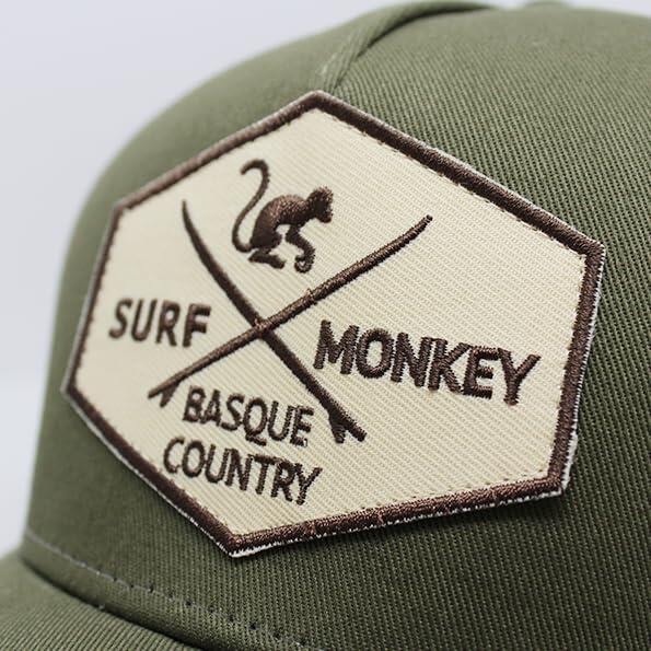 Casquette Trucker 5 Panneaux / Recyclée / Adulte / Taille Unique (Olive/Noir) 3/5