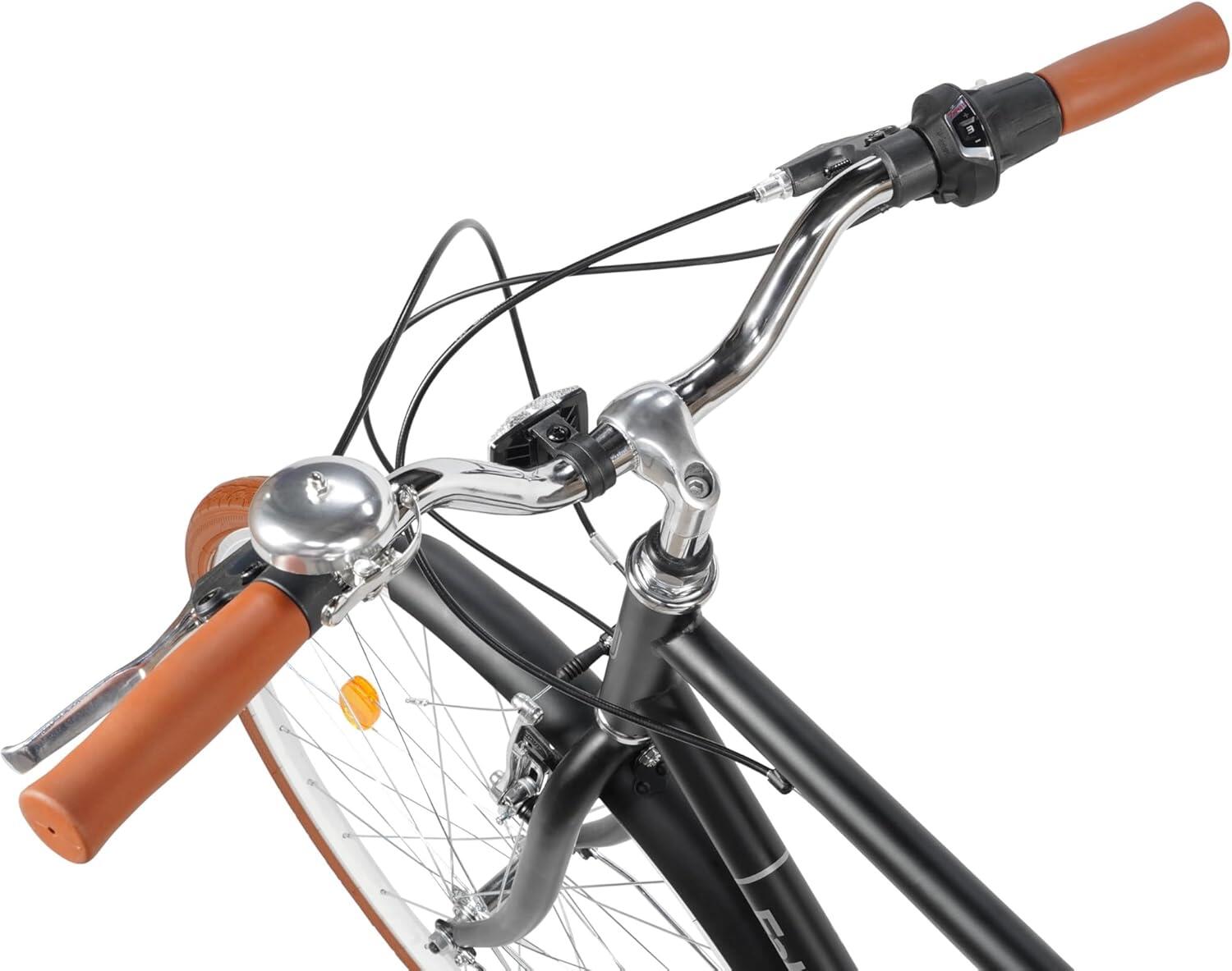 Southken 28'' Classique, 7 vitesses, selle confort – Black 3/7