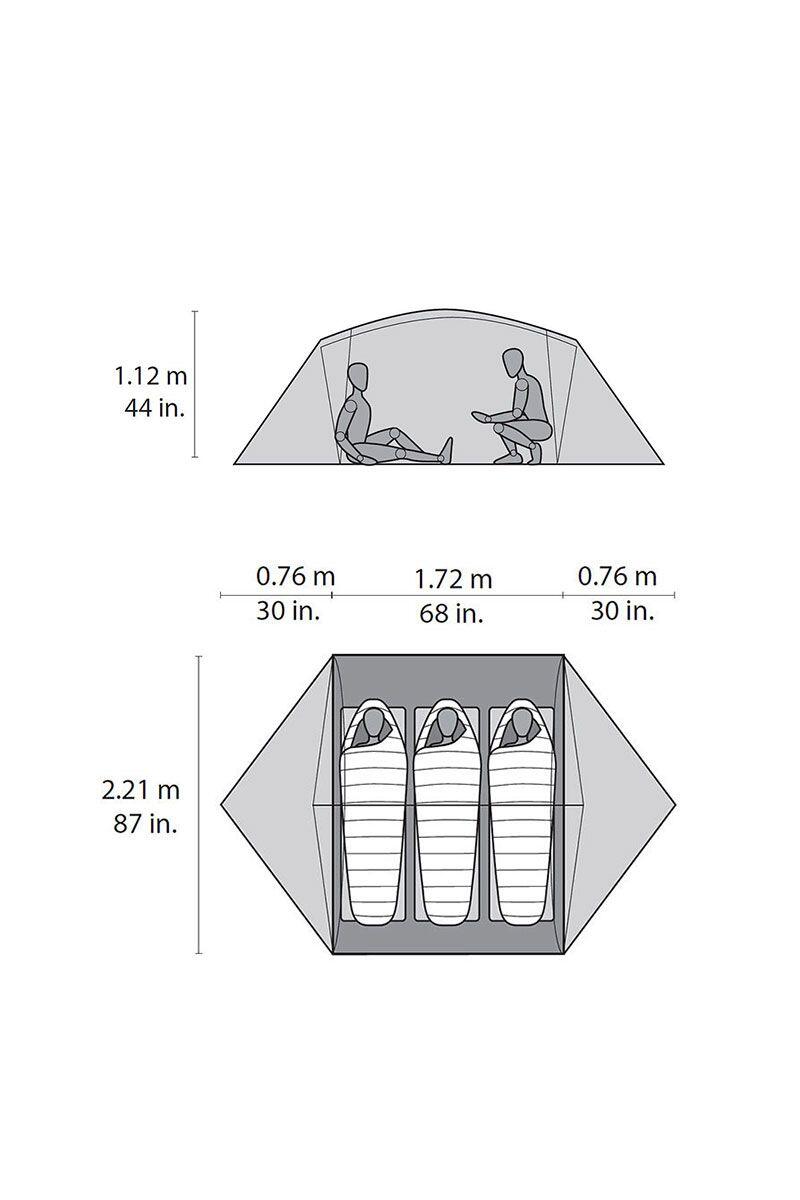 Tenda Campeggio Mutha Hubba Nx 3 Posti 7/7