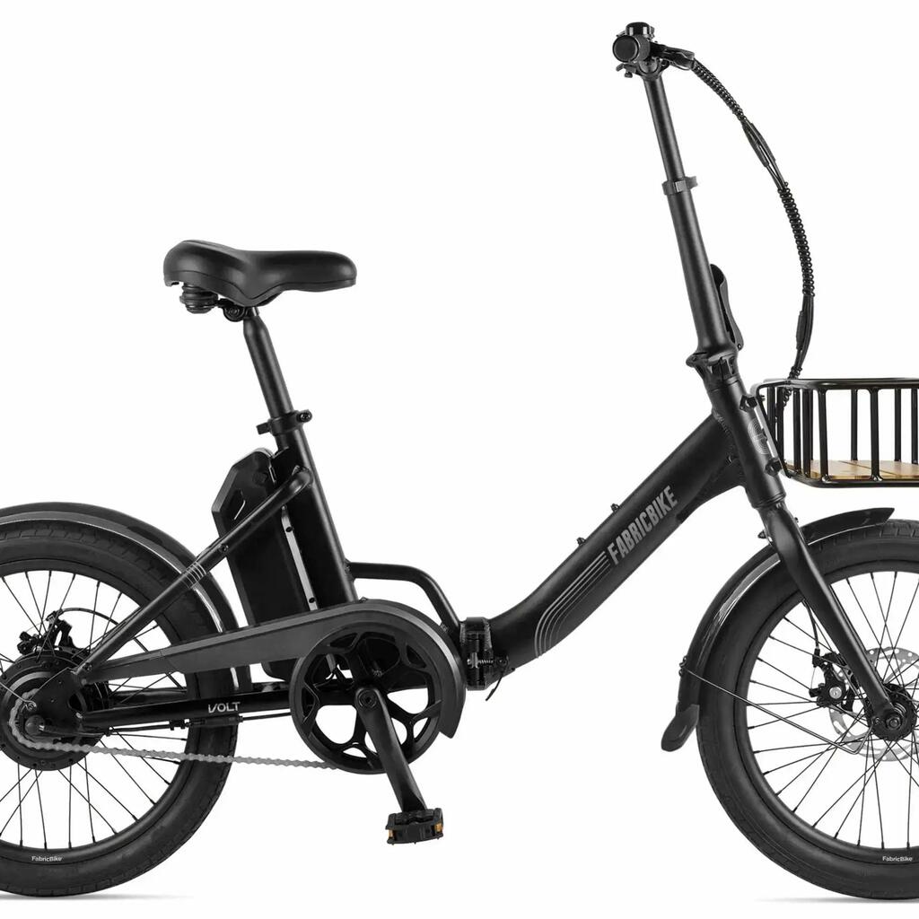 Fabricbike Volt - 20" Folding Electric Bike, Aluminum - Black Plus