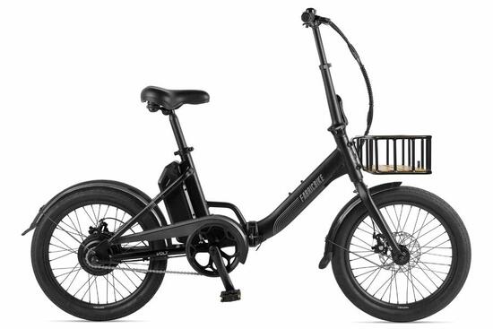Fabricbike Volt - Vélo électrique pliable 20" Aluminium. Black Plus