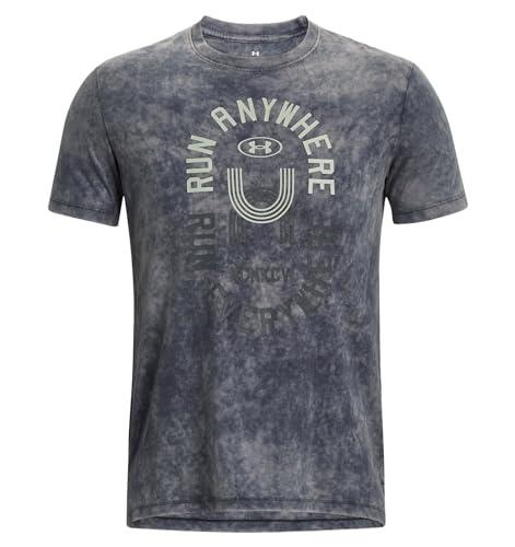 T-shirt de course Under Armour pour homme, noir, taille M