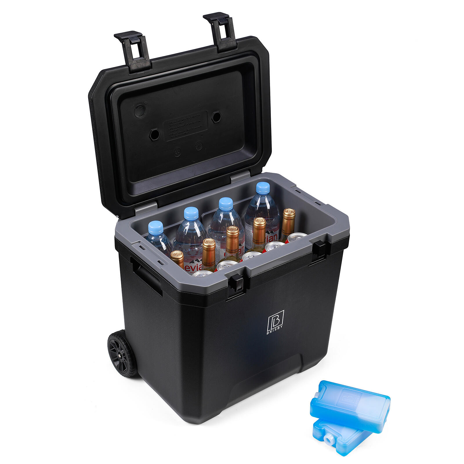 Glacière à roulettes Brisby 40L noire 3/6