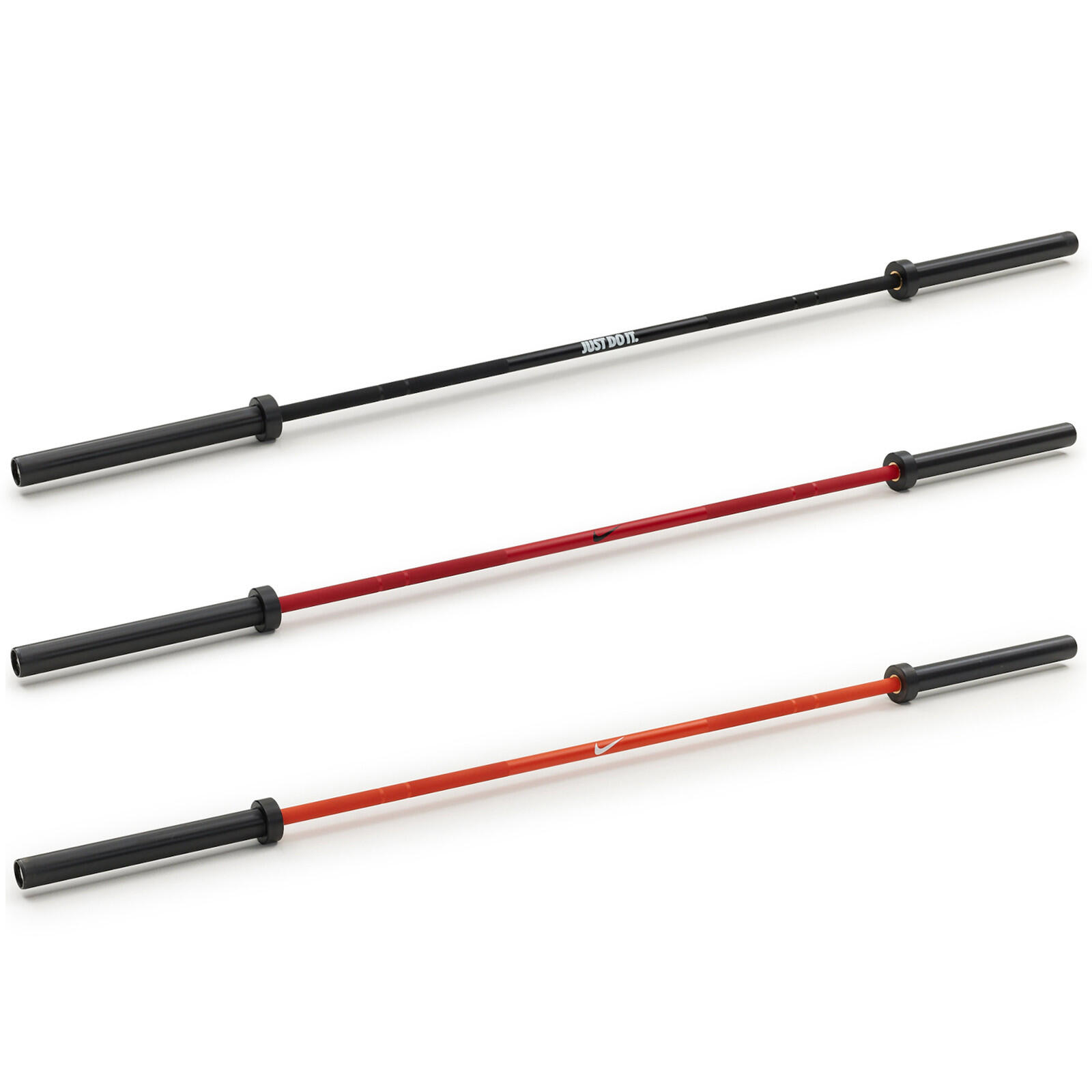 Gryf Nike Coated Premium Barbell Black "Just Do It" 20 Kg 2/5