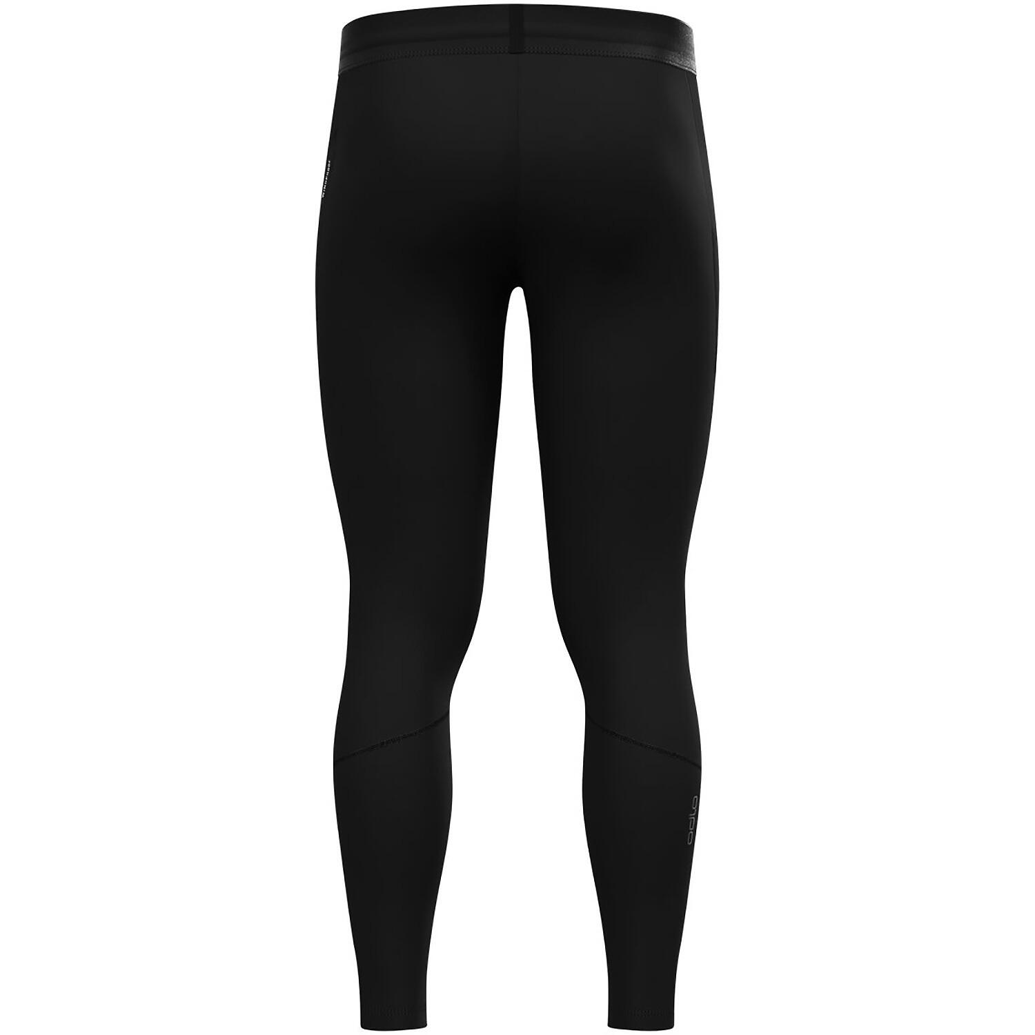 Legginsy techniczne męskie ODLO Zeroweight Pro Windproof Warm Tights czarne 2/2