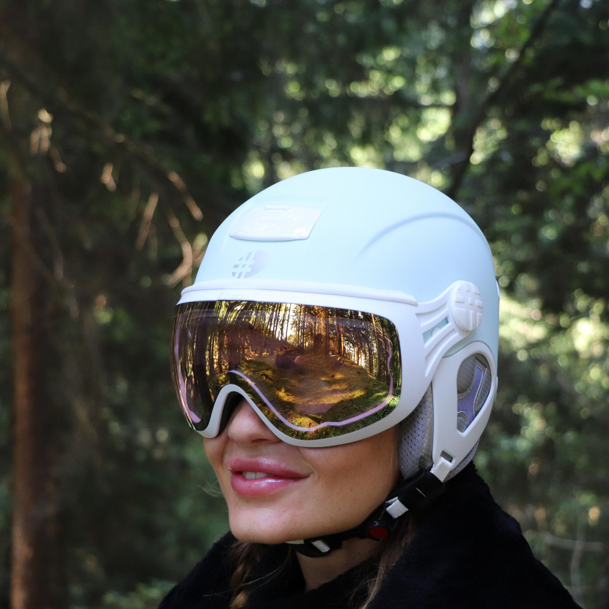 CASQUE VISIERE GIANNY COLOR BLEU GLACIER 5/6