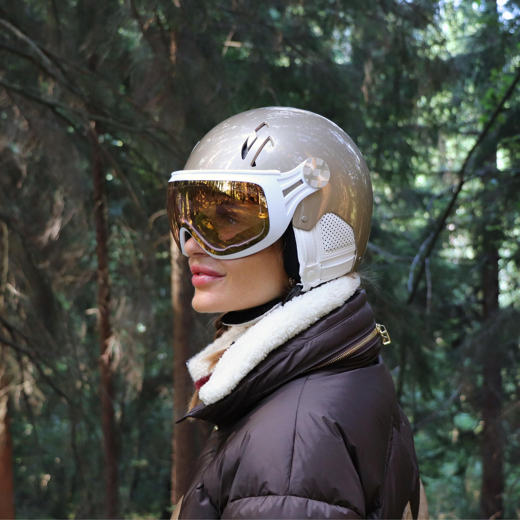 Casco francese MAJOR visiera INFINITE CHAMPAGNE NACRE 4/5