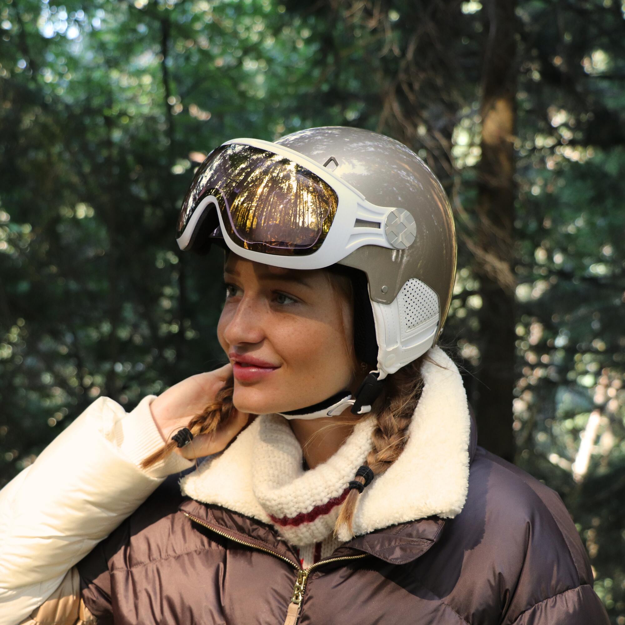 Casco francese MAJOR visiera INFINITE CHAMPAGNE NACRE 5/5