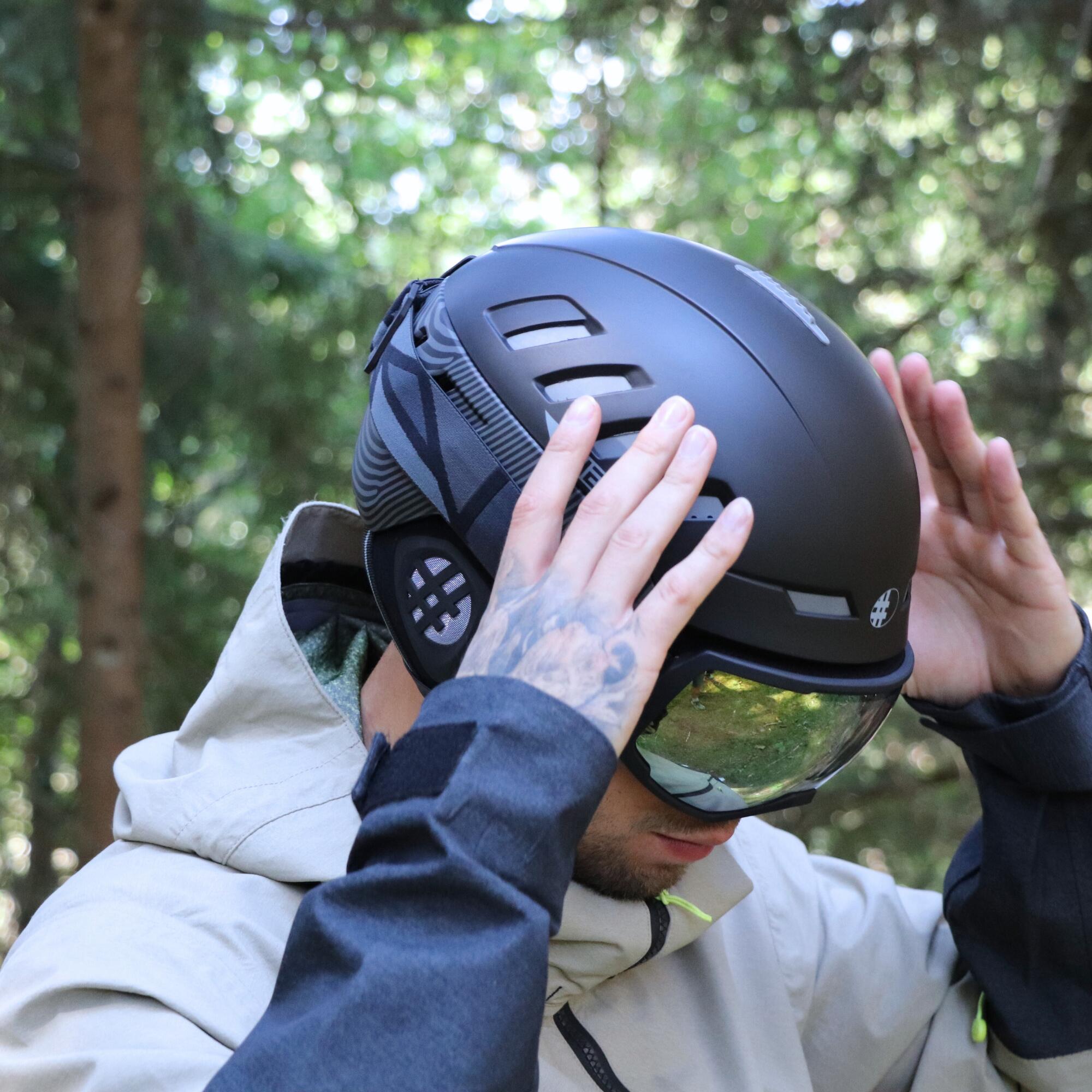 CASQUE ARCTIK Sans Visière BLACK SILVER 5/6