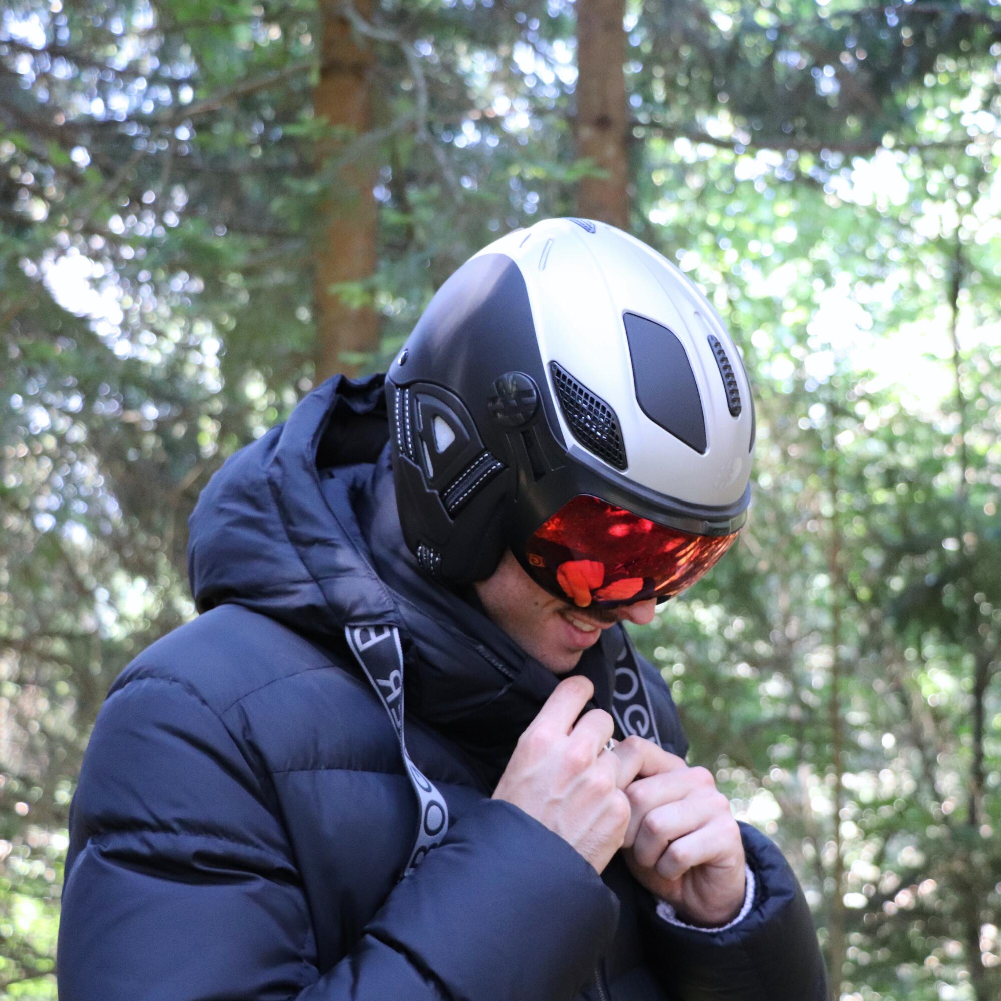 CASQUE LOUNA II VENTURY TOUCHY MID SILVER 3/4