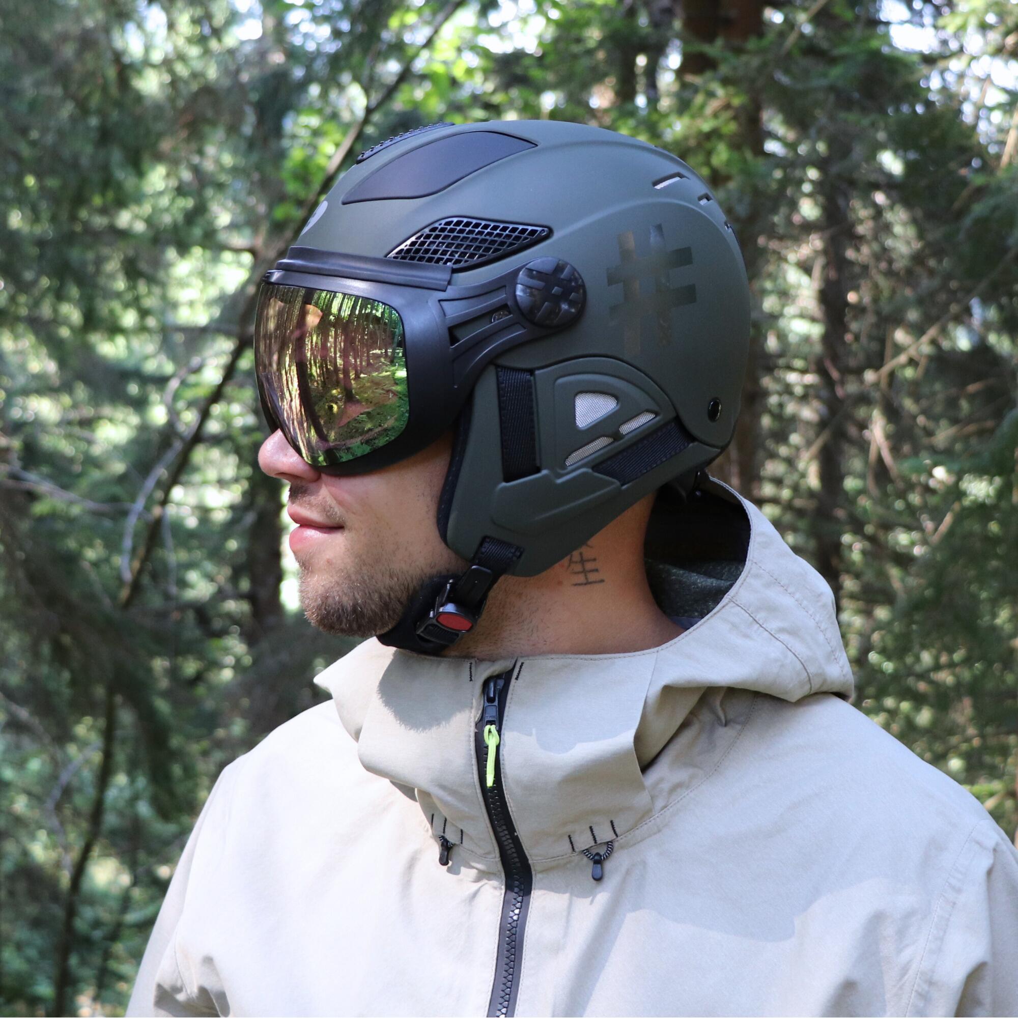 HELM VISIER LOUNA II TEMPO KAKI. 5/6