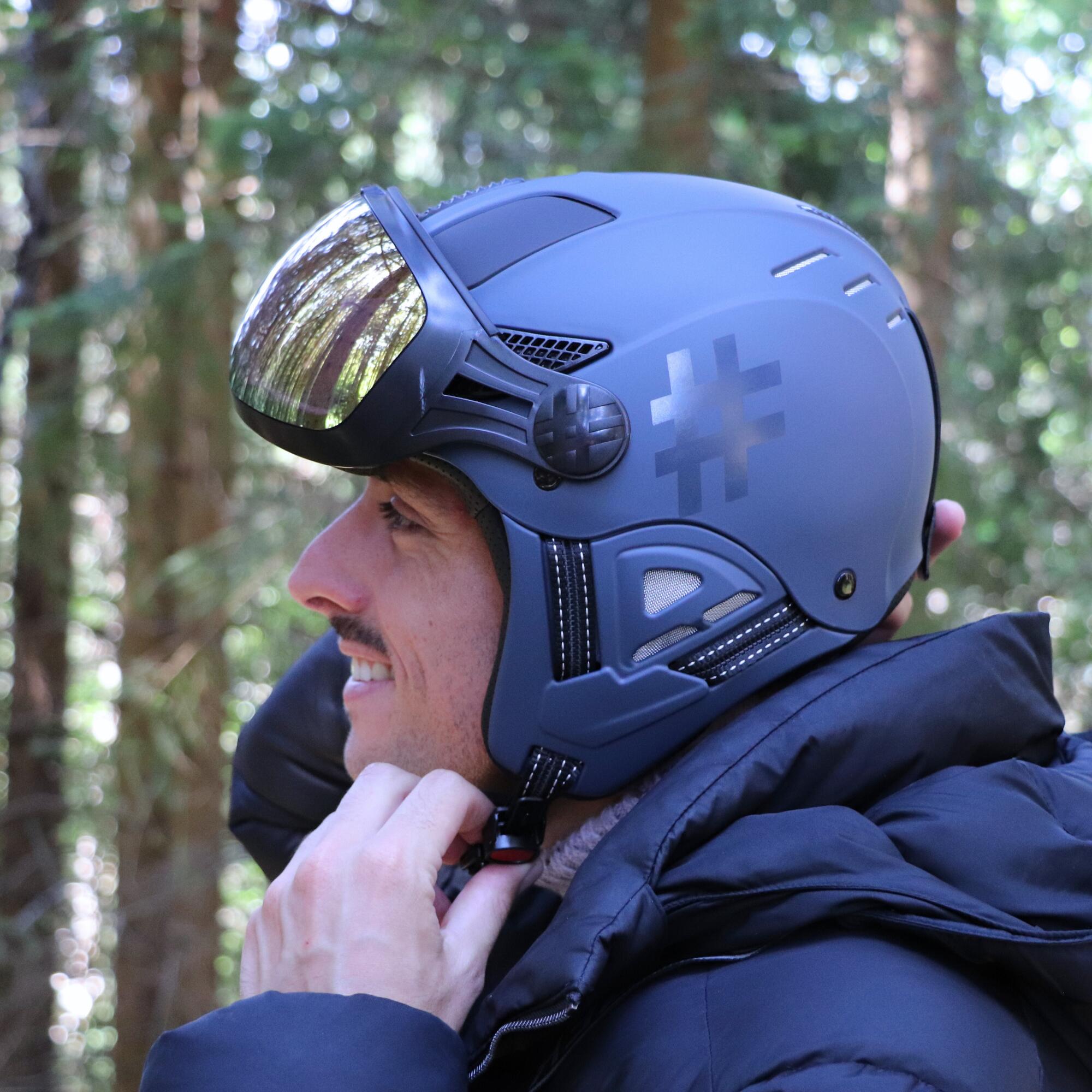 CASQUE VISIERE LOUNA II TEMPO MARINE BLACK 5/6