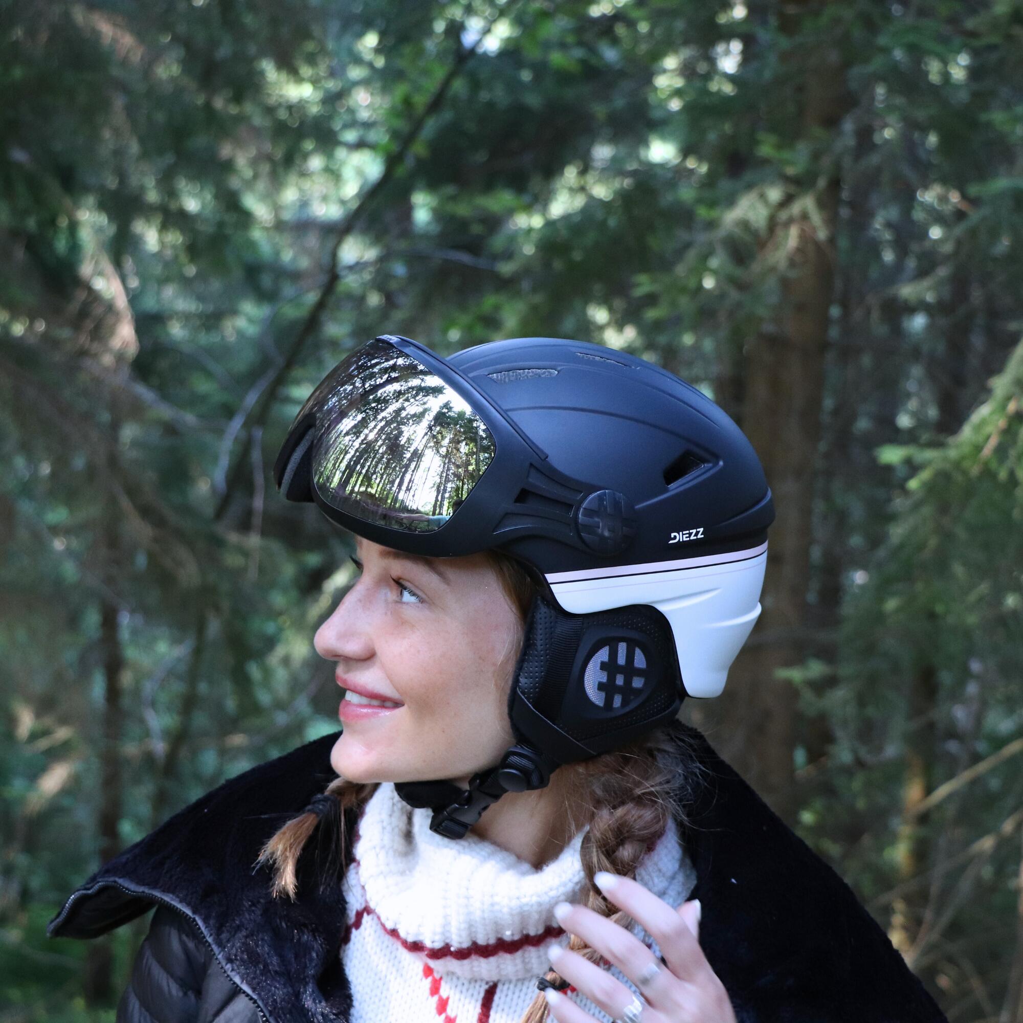 LINE Visier-Skihelm PINK LINE. 6/6