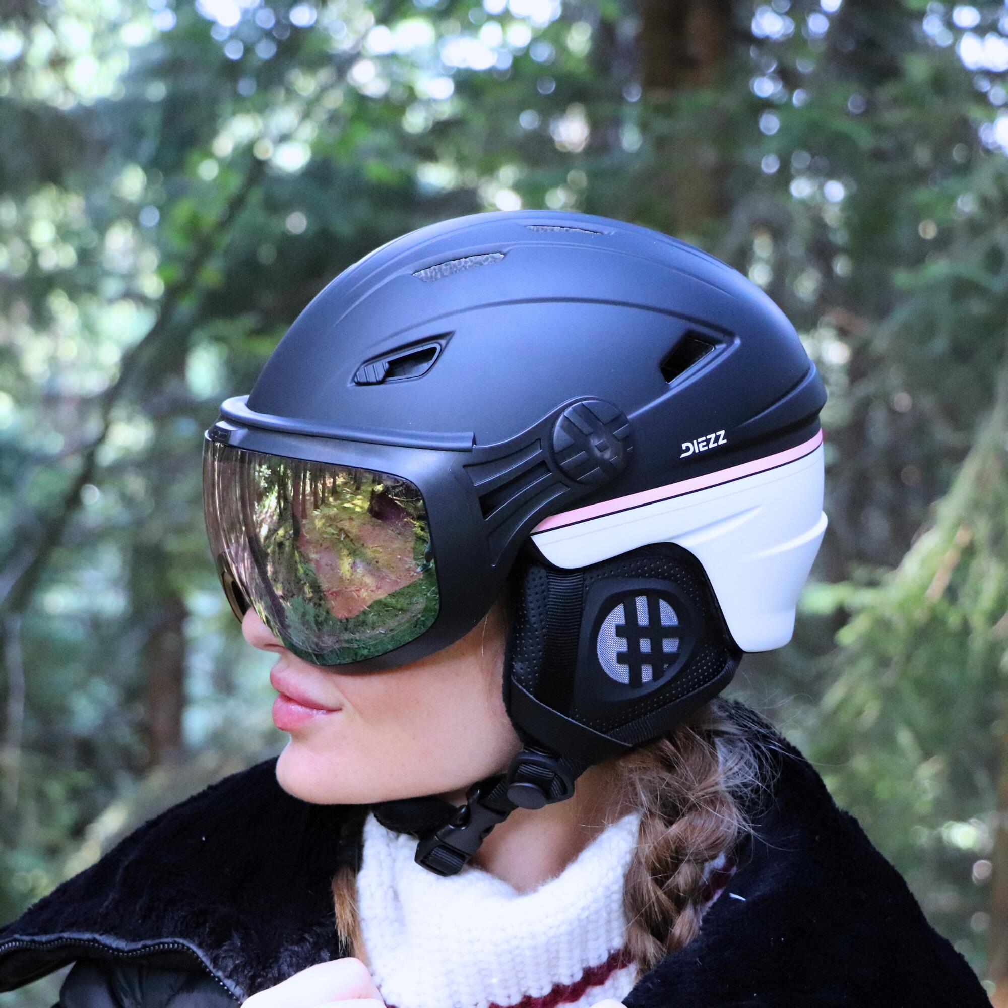 LINE Visier-Skihelm PINK LINE. 4/6