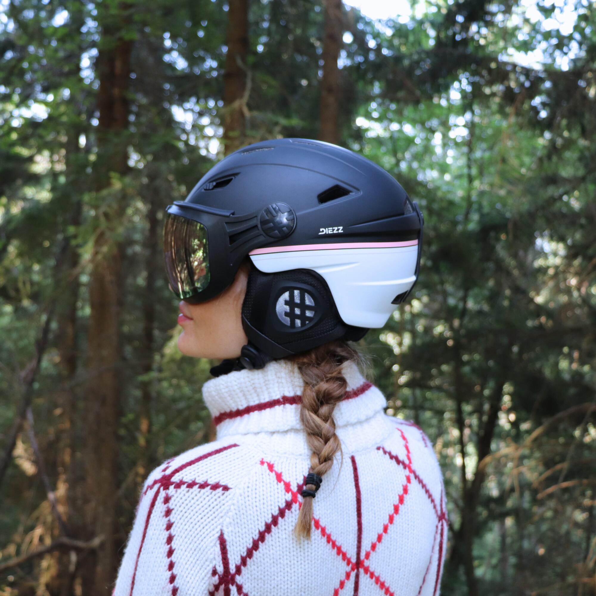 LINE Visier-Skihelm PINK LINE. 5/6