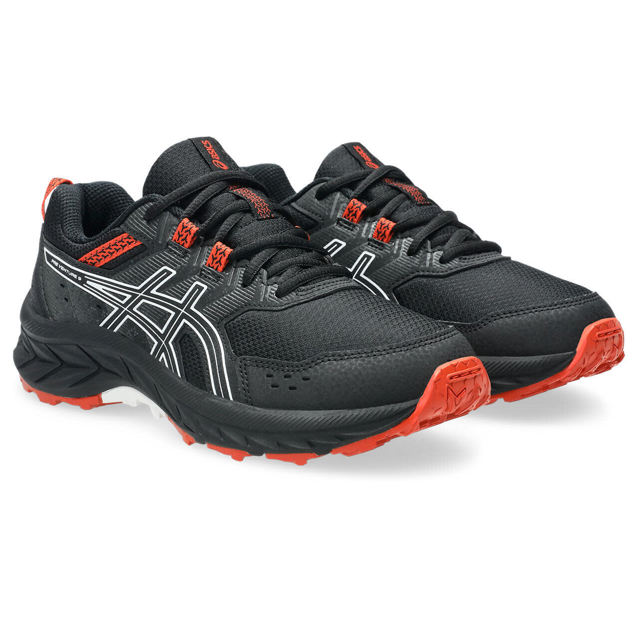 Chaussures De Running Enfants, Unisexe - ASICS Pre Venture 9 GS - Black/White 3/5