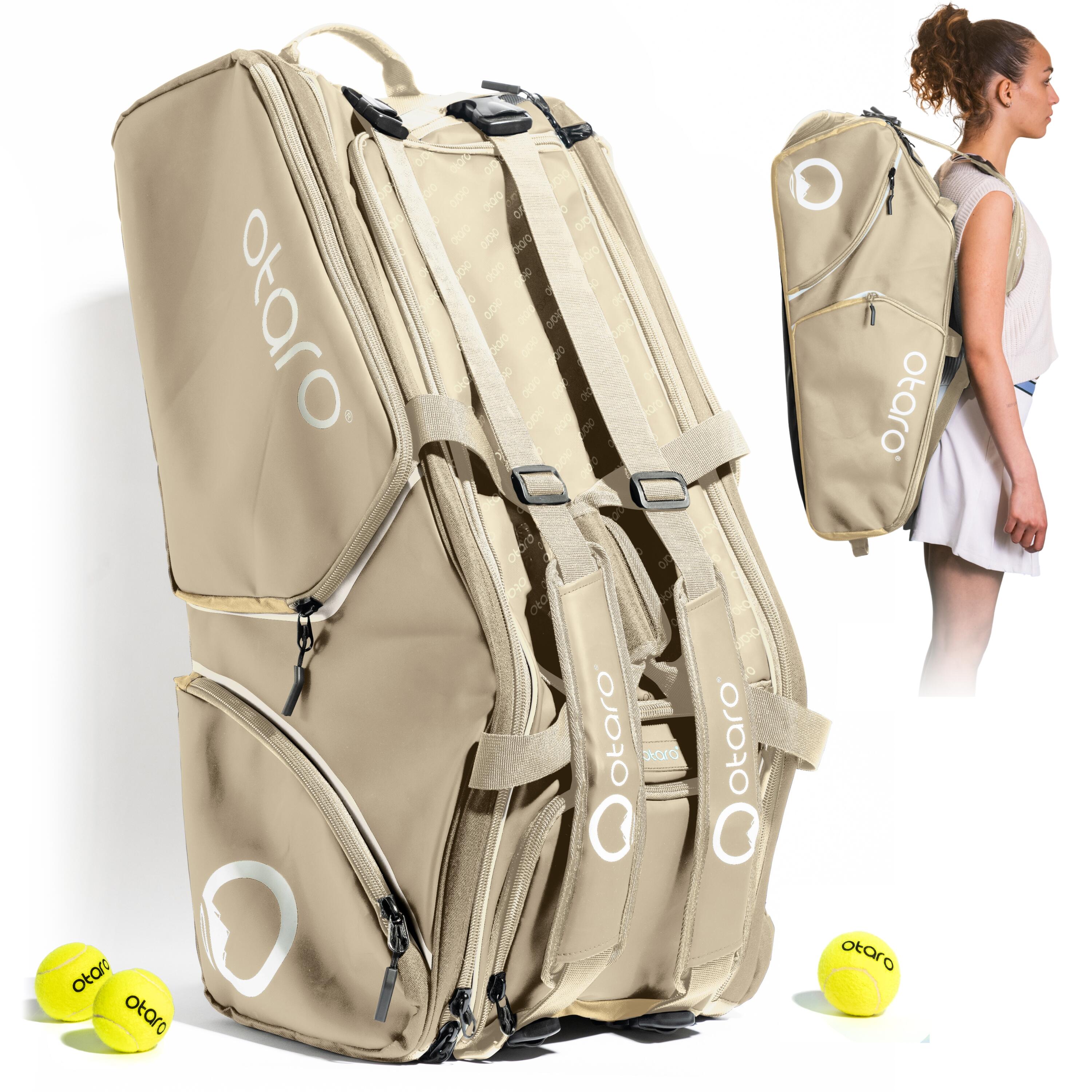 Borsa da tennis con scomparto per racchette per 4-8 racchette