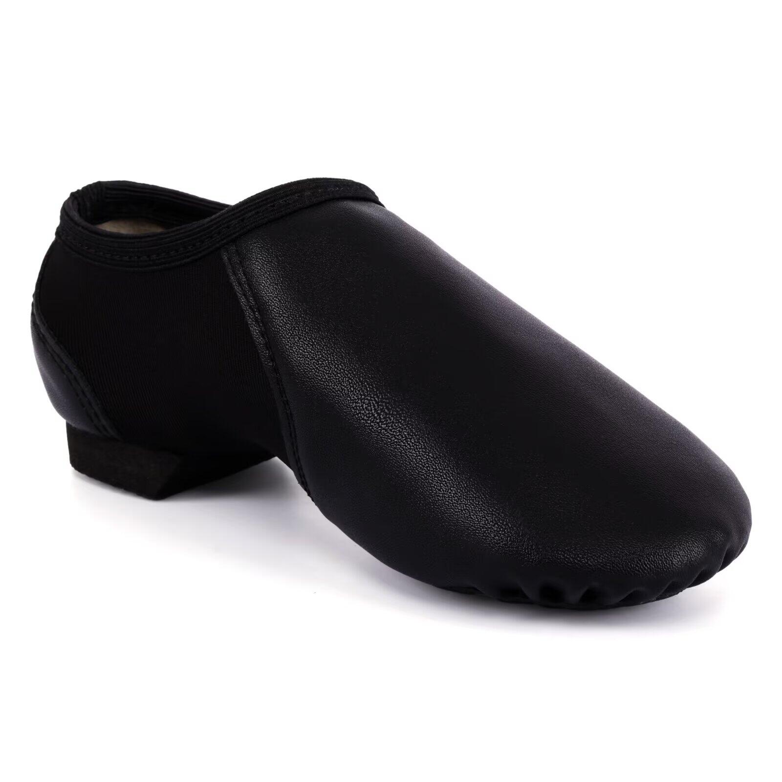 Breathable PU Leather Jazz Shoes for Kids & Adults – Lightweight Flexible Dance