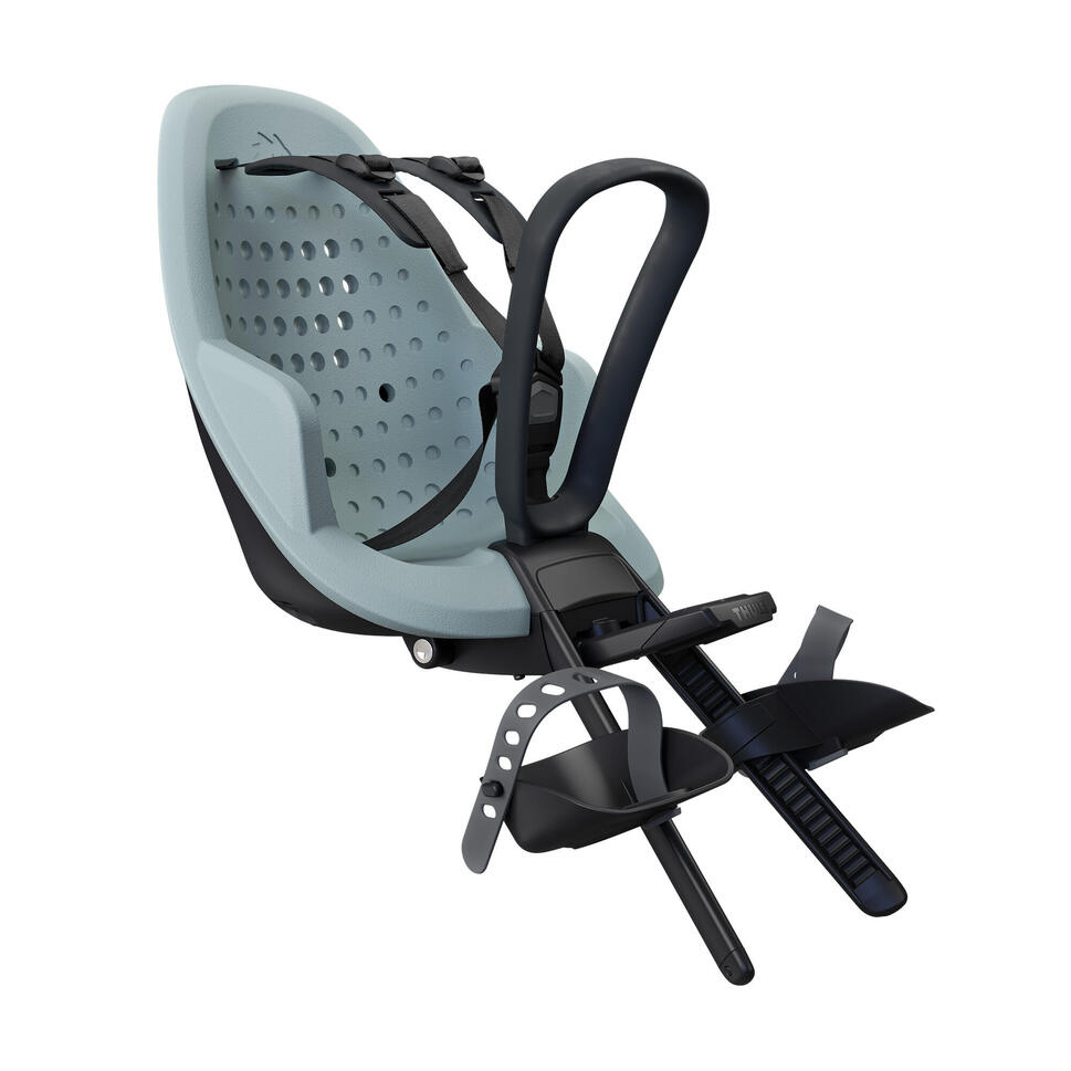 Siège Vélo Enfant Montage Cadre – VTT Réglable, Accoudoirs, Repose-pieds, Coussin Confort, Jusqu’à 50 Kg, Pour Enfant 8 Mois – 4 Ans
