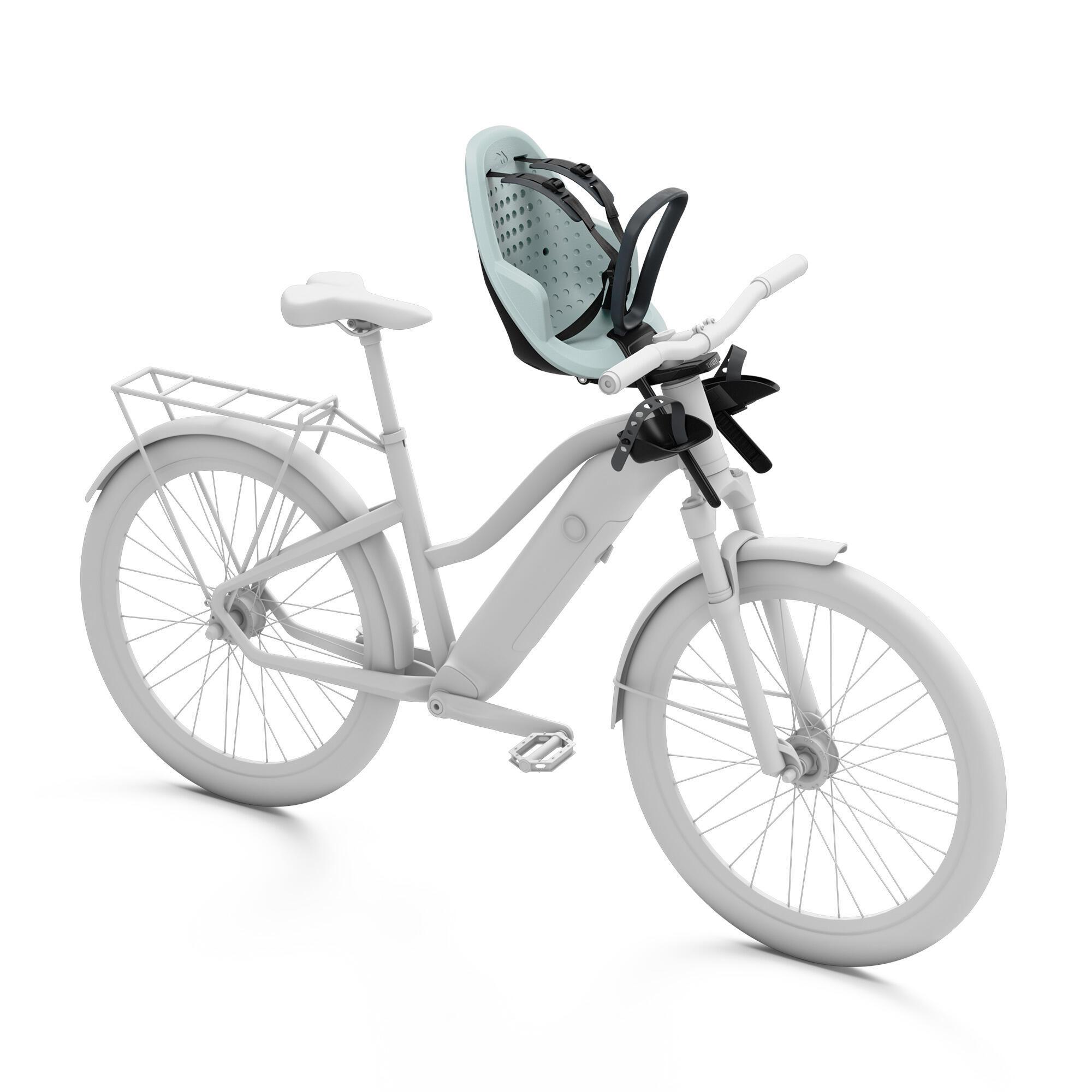 Titre : Siège vélo enfant avant Thule Yepp Mini – 2 types de supports - Équipements vélos
