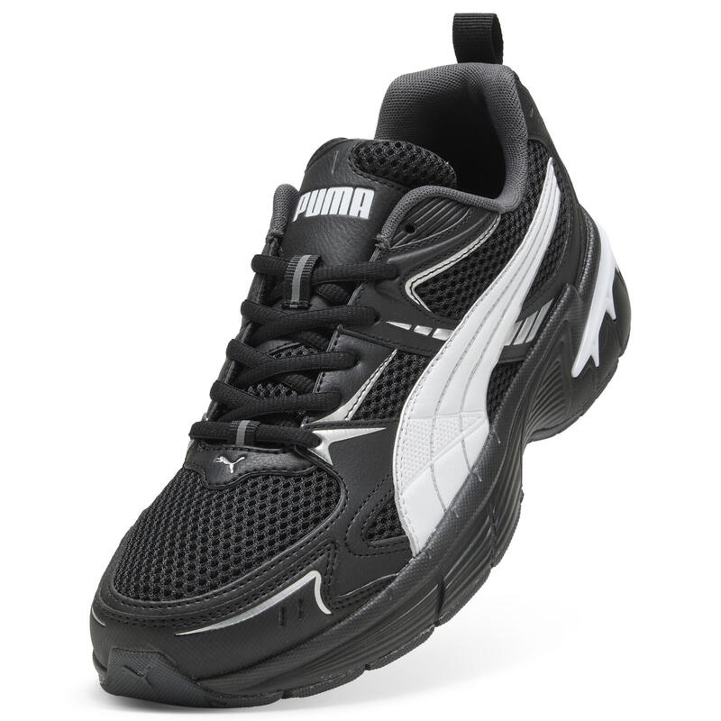Sneakersy unisex Milenio Tech 2000 PUMA Black White Silver Metallic