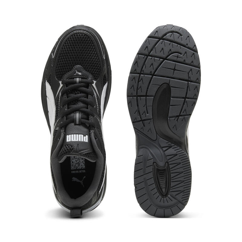 Sneakersy unisex Milenio Tech 2000 PUMA Black White Silver Metallic