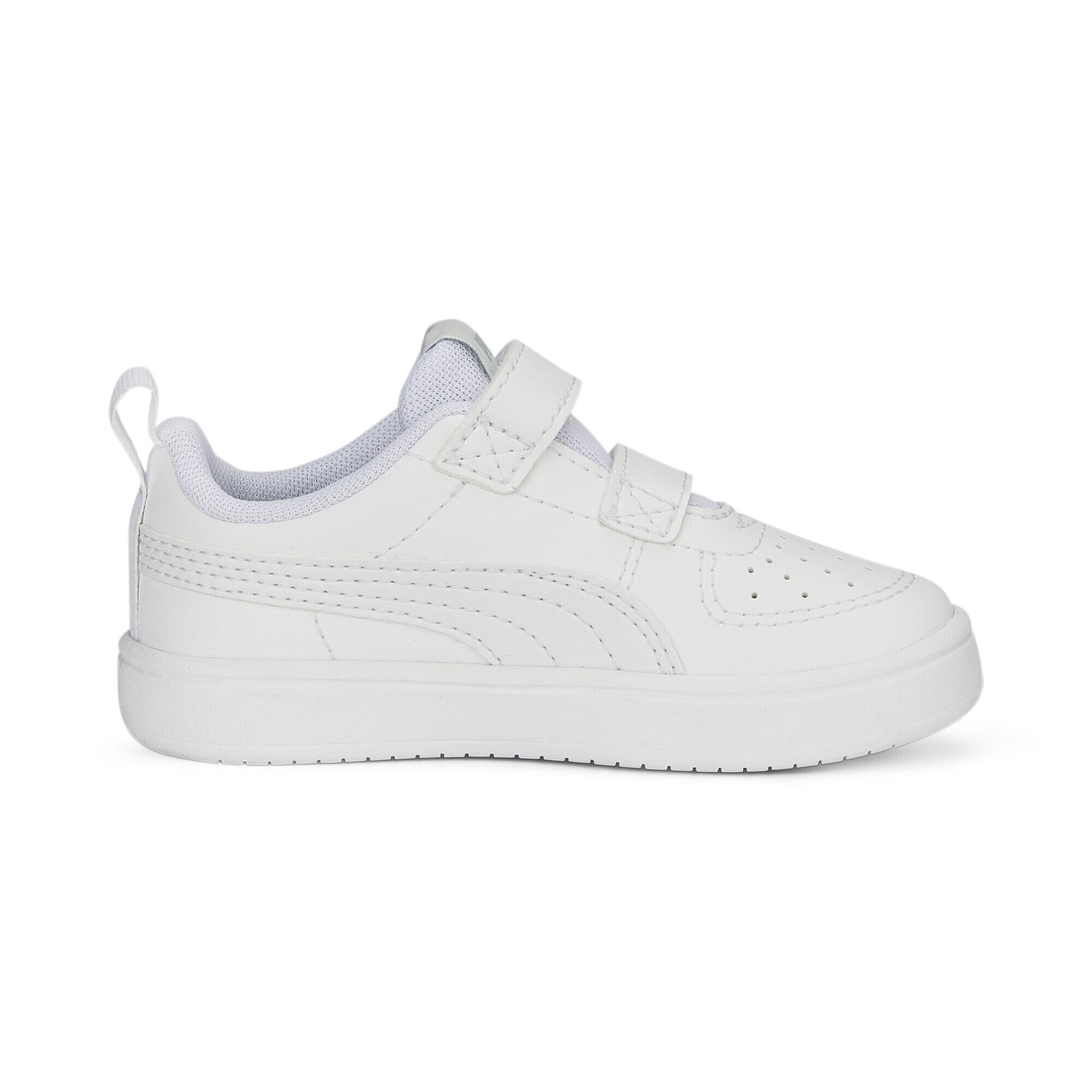 Încălțăminte bebe talpă cauciuc, închidere elastică Rickie V alb PUMA 5/7