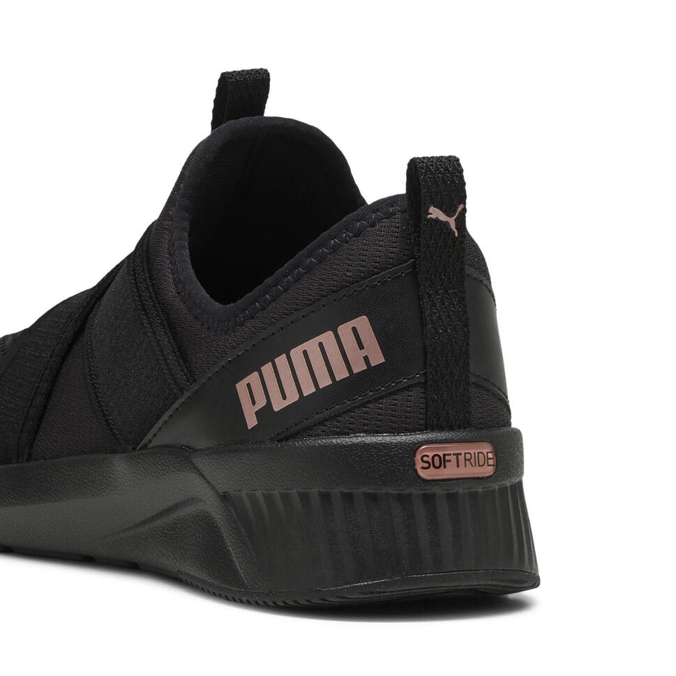 Damskie wsuwane buty do biegania SOFTRIDE Harli PUMA Black Rose Gold Metallic