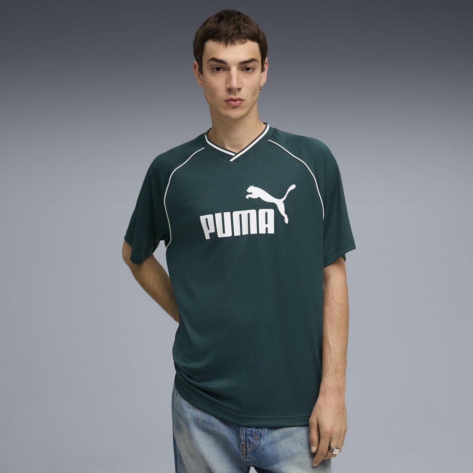Męska koszulka piłkarska Essentials PUMA Green Terrain