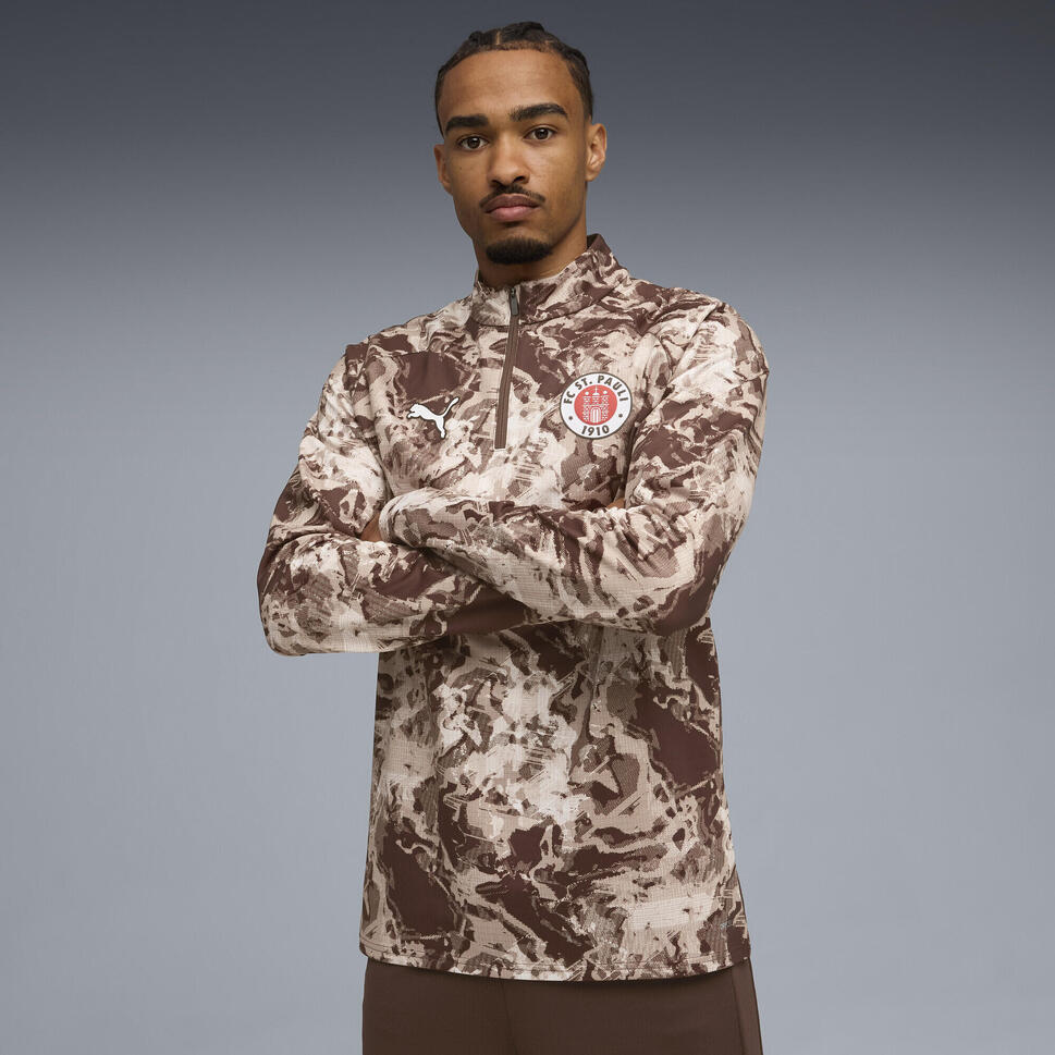 Męska bluza przedmeczowa FC St. Pauli z zamkiem 1/4 PUMA