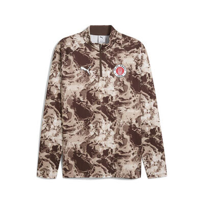 Girona fc pre-match shirt met kwartrits voor heren puma