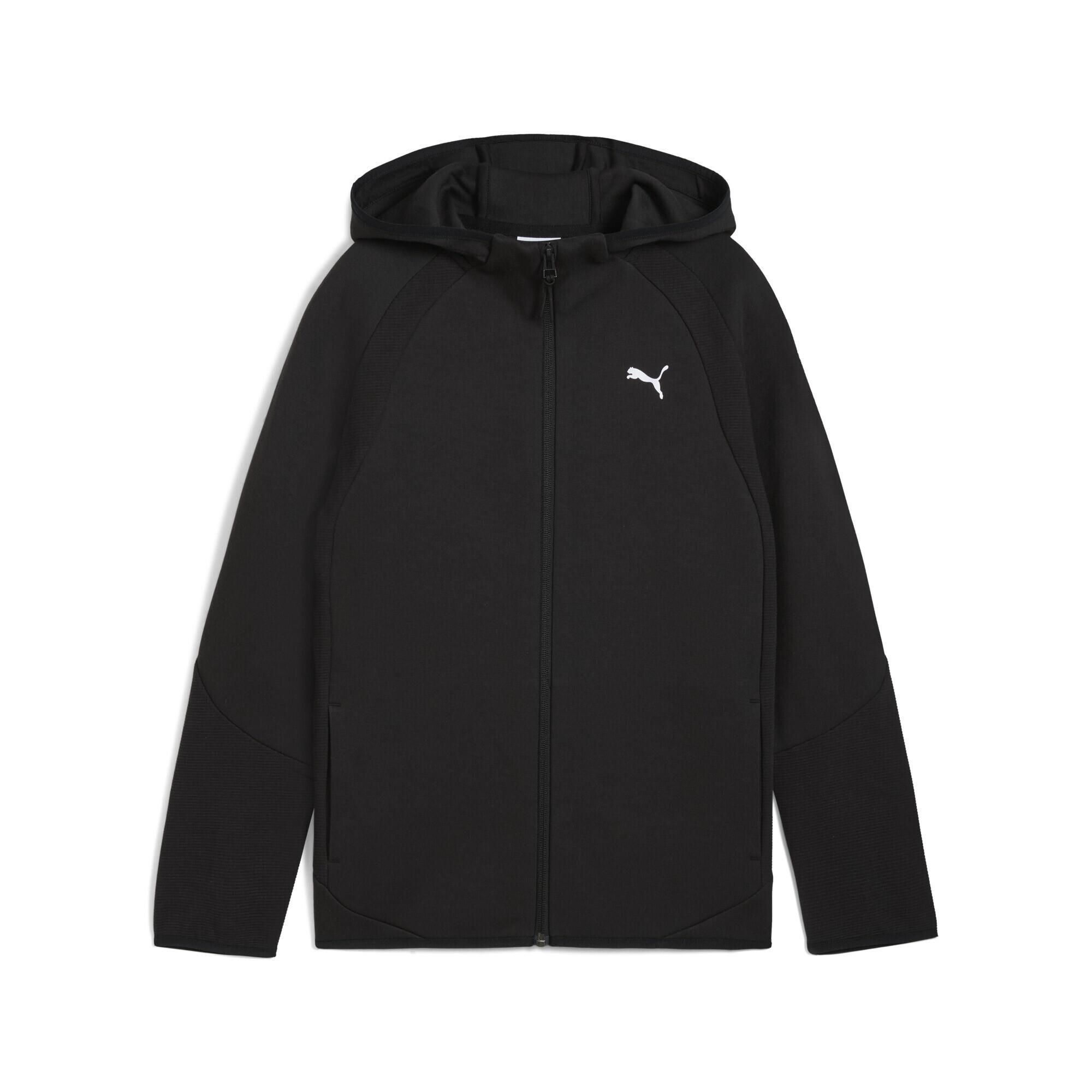Młodzieżowa bluza Evostripe z kapturem zapinana na suwak PUMA Black