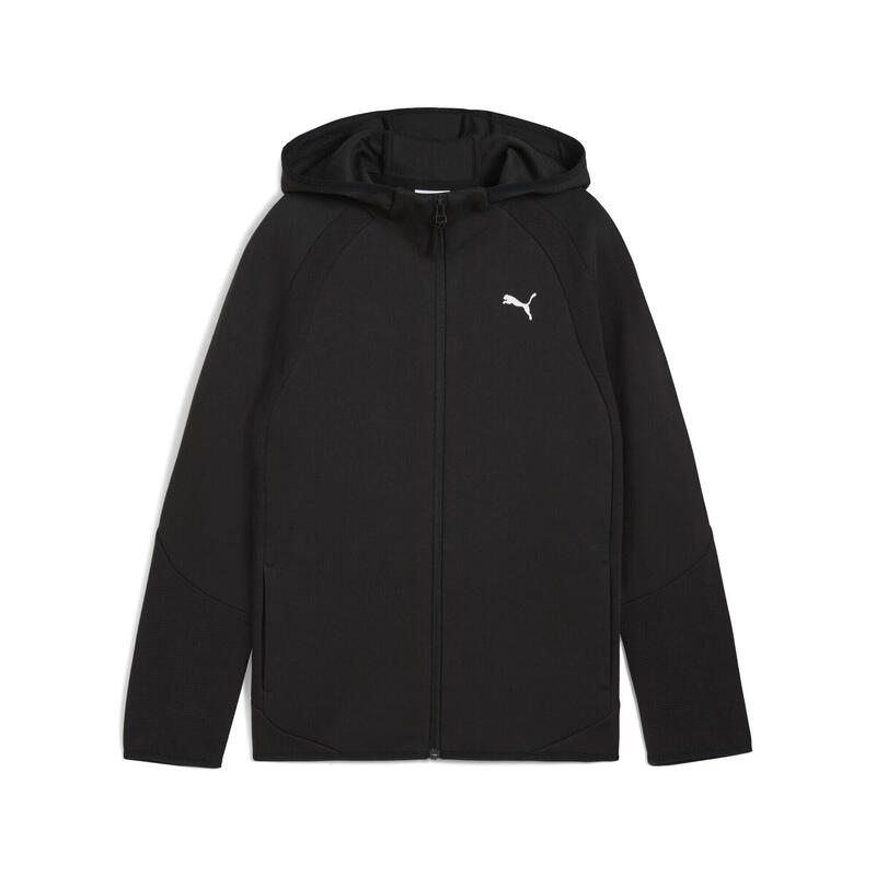 Młodzieżowa bluza Evostripe z kapturem zapinana na suwak PUMA Black