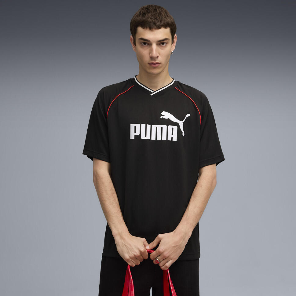 Męska koszulka piłkarska Essentials PUMA Black