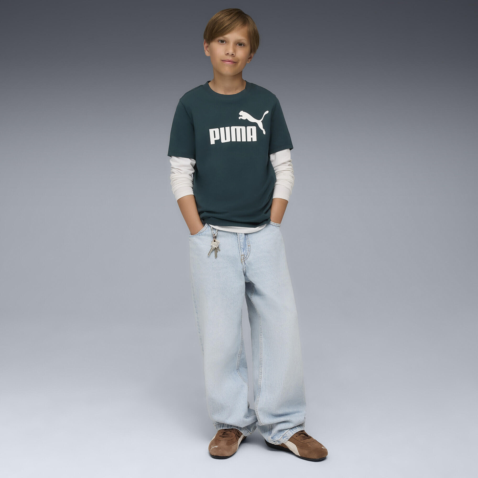 T-shirt con logo ESS N. 1 per ragazzi PUMA 4/7