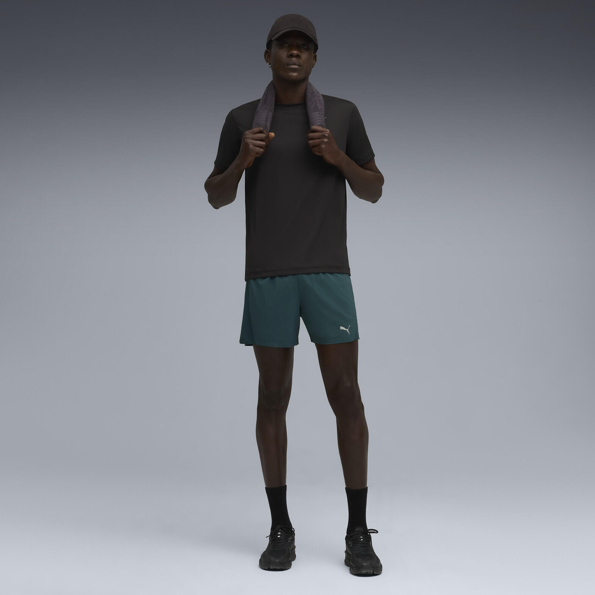 T-shirt de running à motif Faster Homme PUMA Black Q3 & Q4 4/7