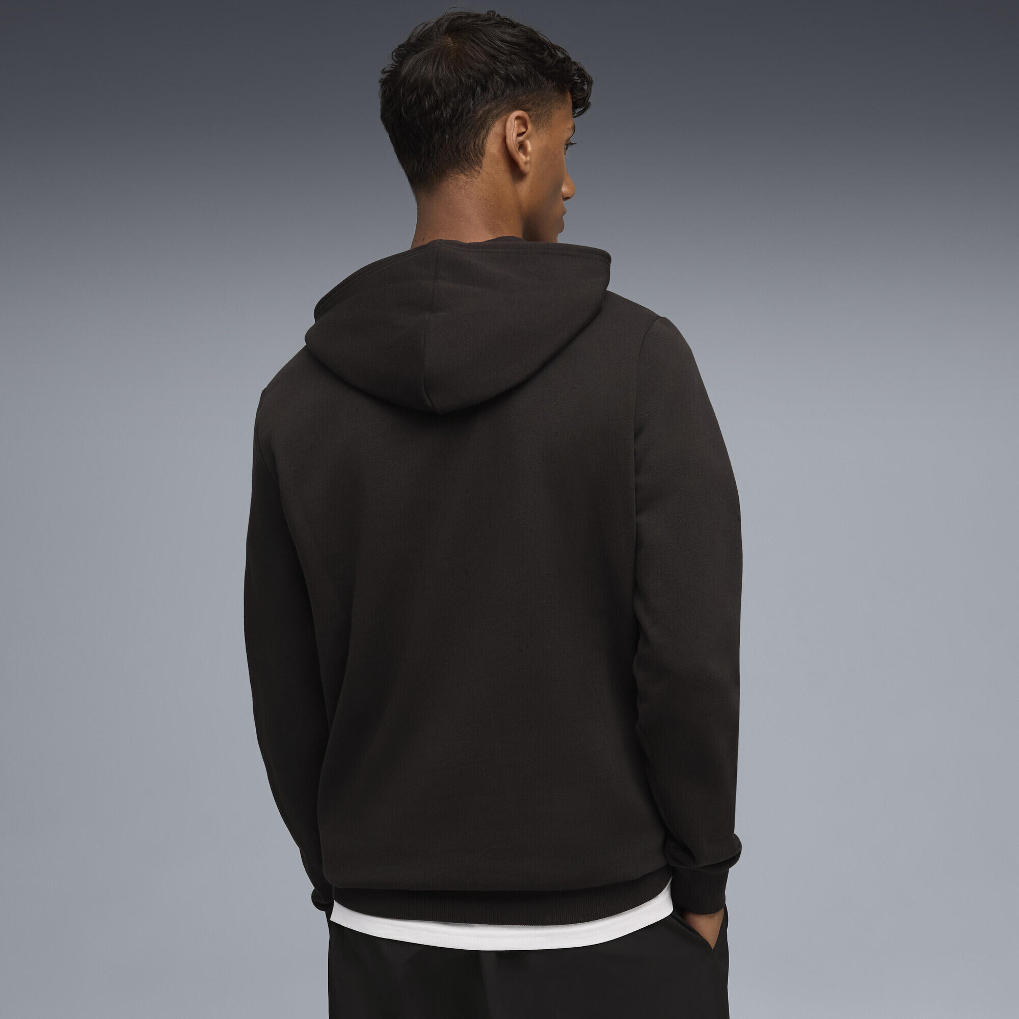 Manșoane de compresie alergare bărbați cu glugă Essentials Logo Graphic Hoodie 3/7