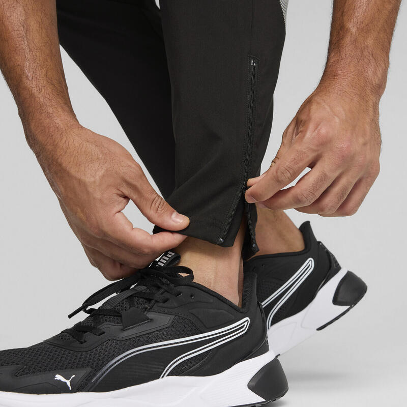 Męskie spodnie Train All Day z dużym logo PUMA Black