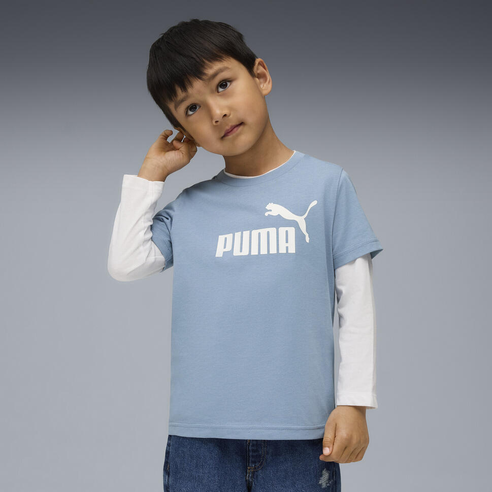 Dziecięca koszulka ESS z logo No. 1 PUMA Cool Blue