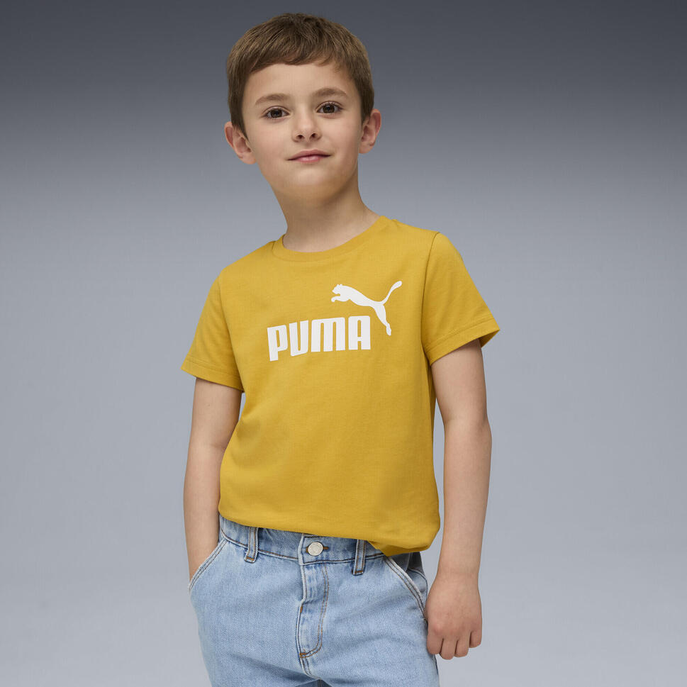 Dziecięca koszulka ESS z logo No. 1 PUMA Archive Gold Yellow