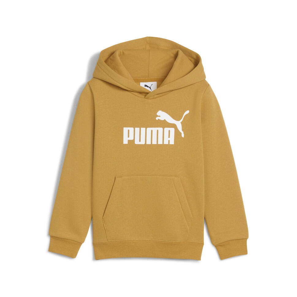 Dziecięca polarowa bluza z kapturem ESS z logo No. 1 PUMA Archive Gold Yellow