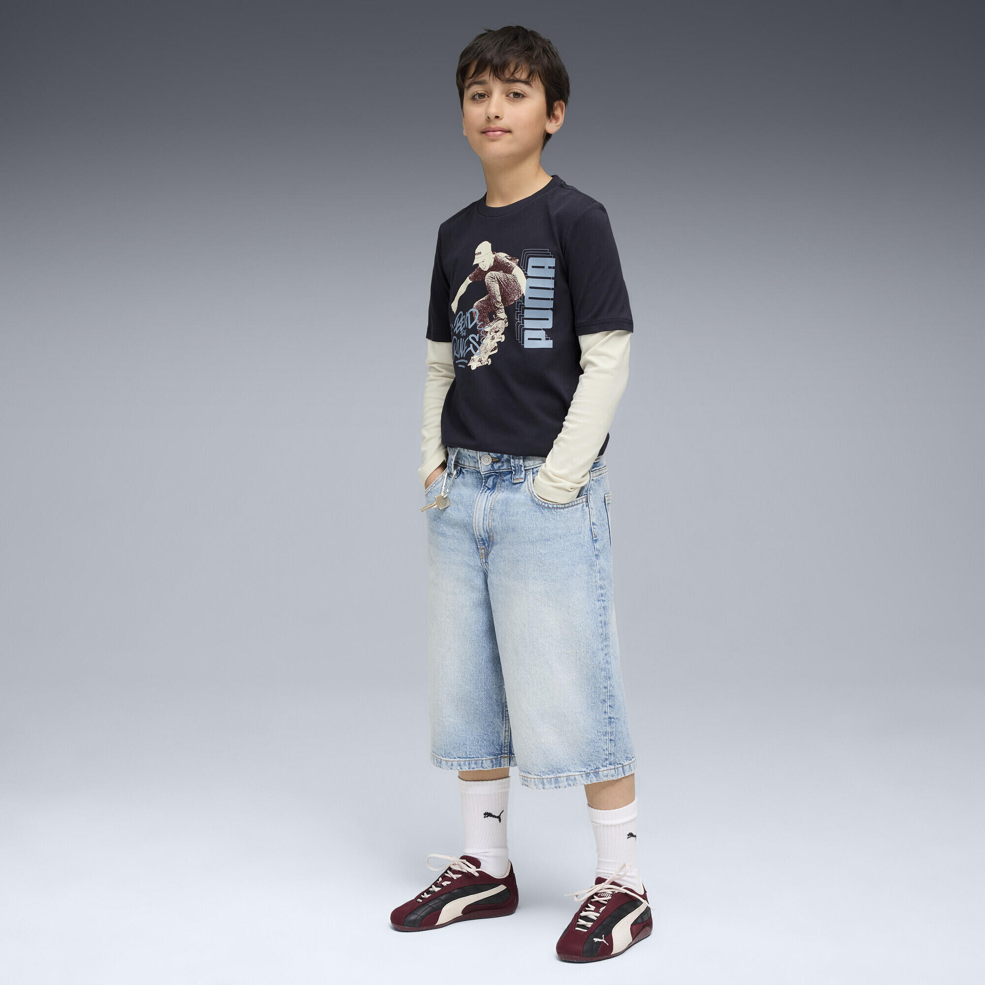 T-shirt superposé à manches longues MID90s Enfant et Adolescent PUMA 4/7
