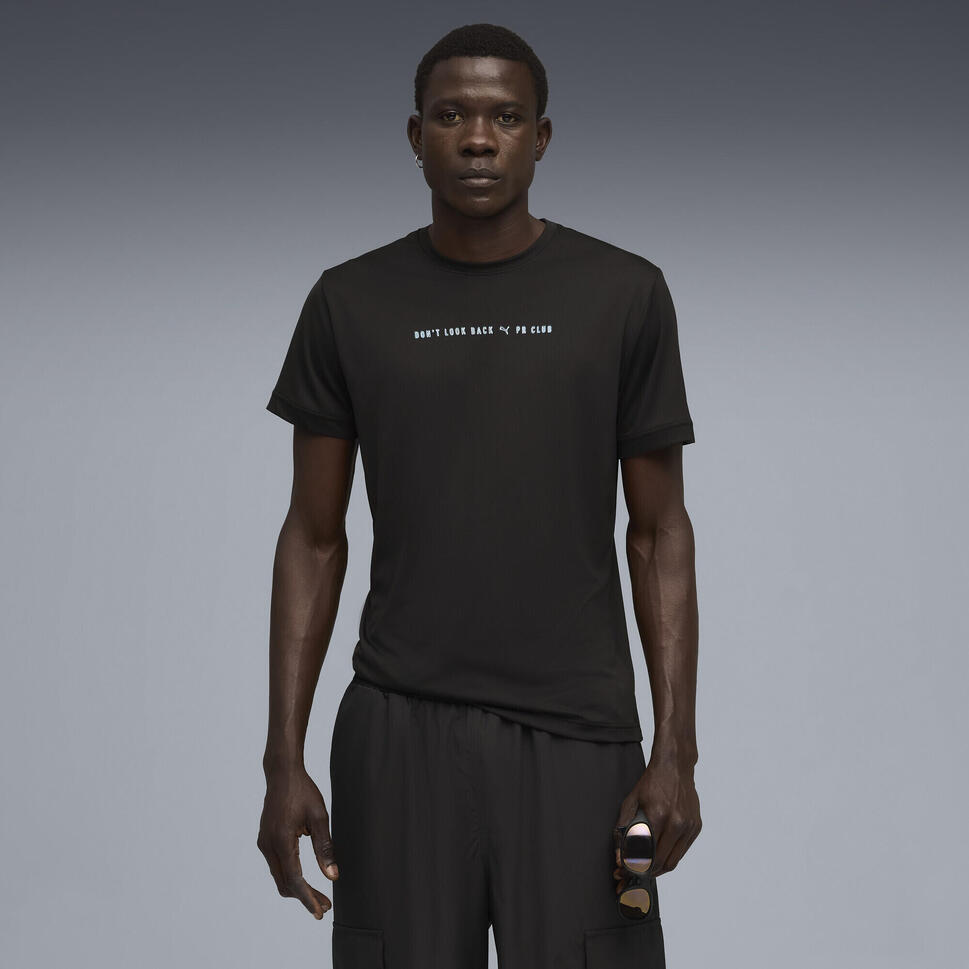 Męska koszulka RUN CLUB z grafiką PUMA Black