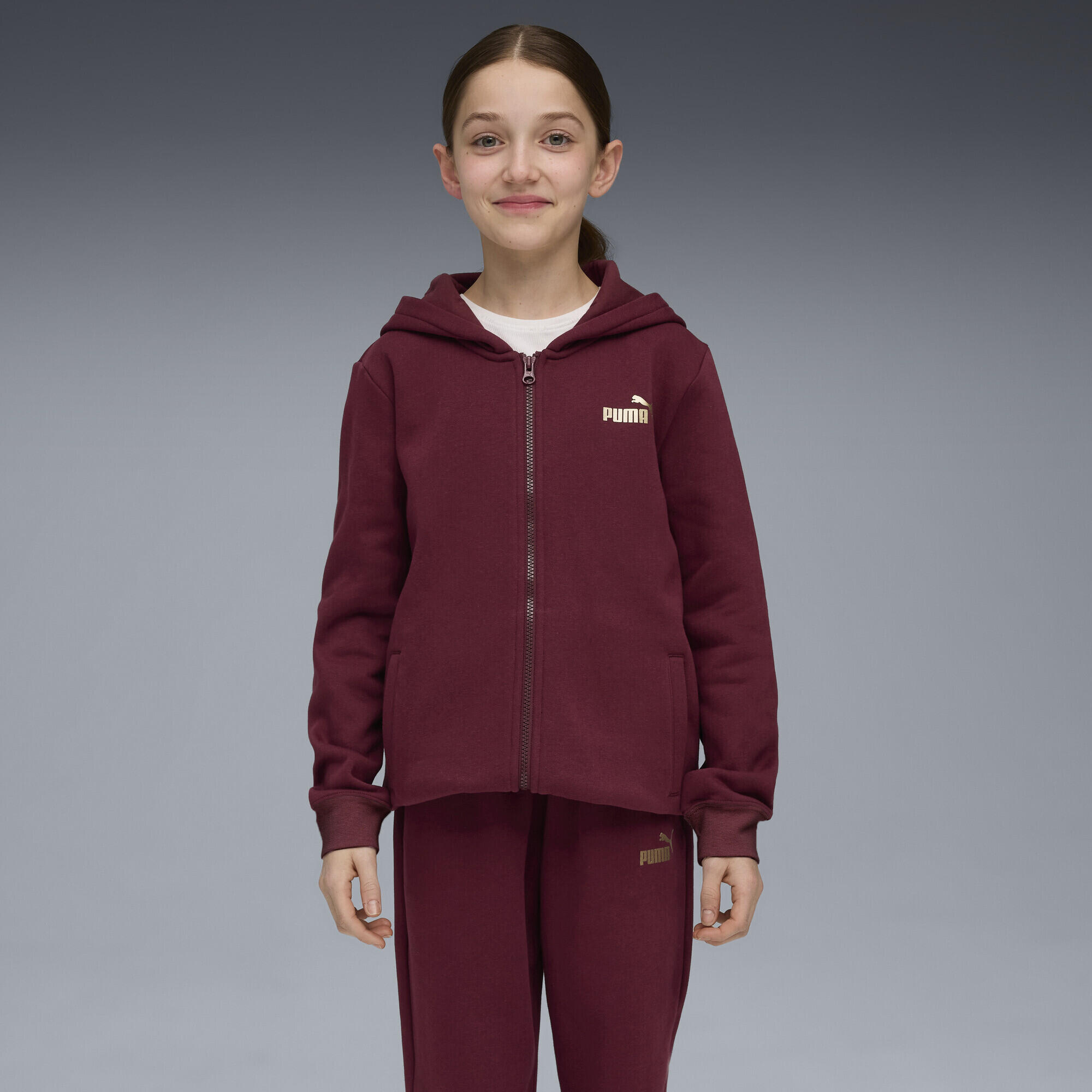 Chándal con capucha metalizado Niño PUMA 4/7