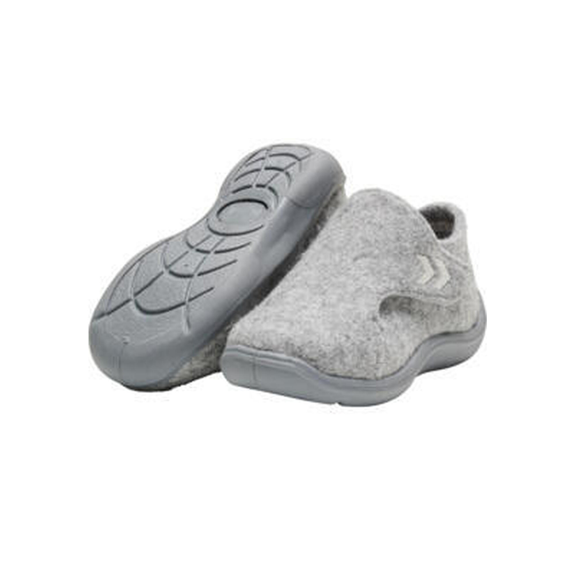 Hummel - Fermeture Velcro Mocassin Wool Slipper Enfant Hummel - Chaussures De Sport - Gris|orange - 21 - Decathlon