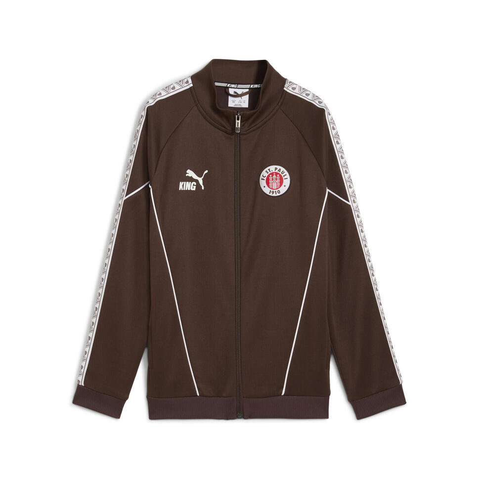 Młodzieżowa kurtka FC St. Pauli KING Anthem PUMA Espresso Brown White
