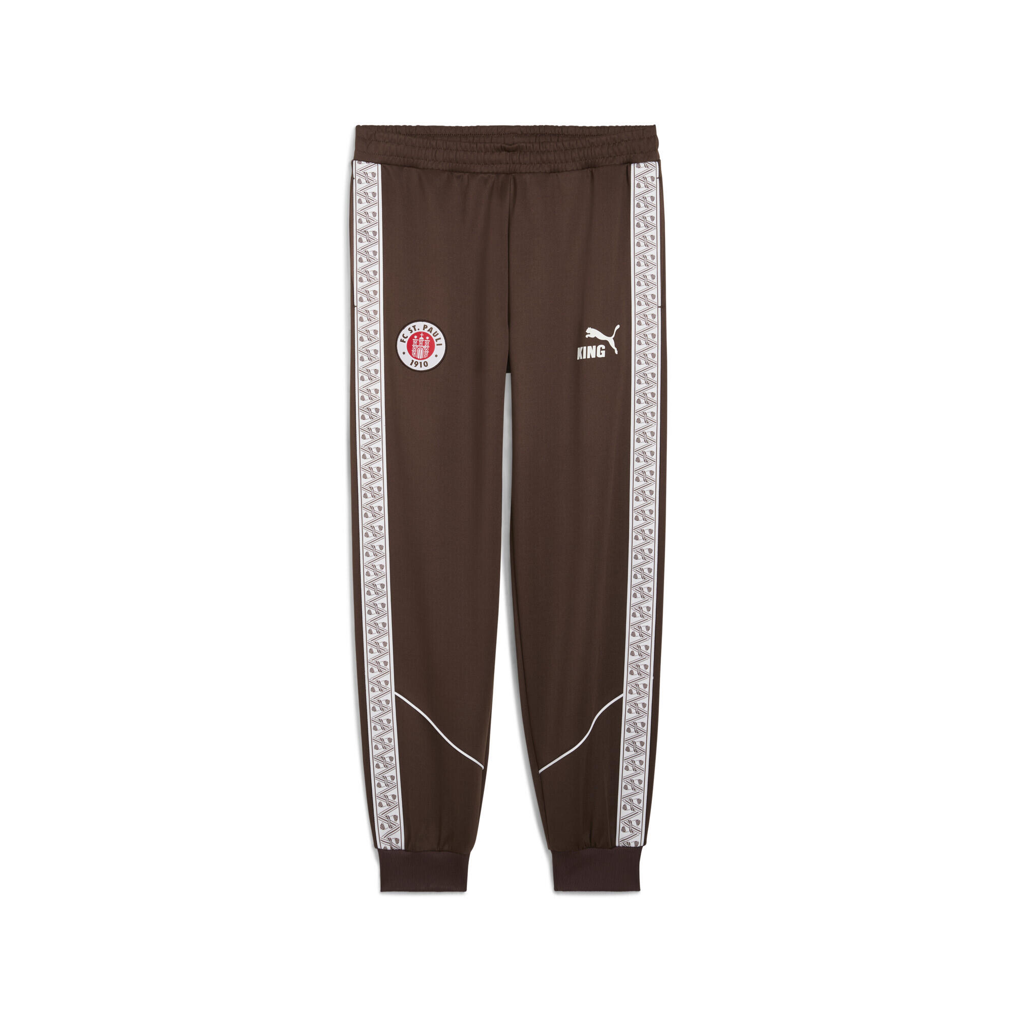 PUMA Pantaloni FC St. Pauli KING Anthem da uomo PUMA Espresso Brown White