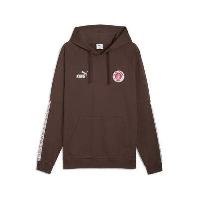 Felpa con cappuccio FC St. Pauli KING da uomo PUMA Espresso Brown White